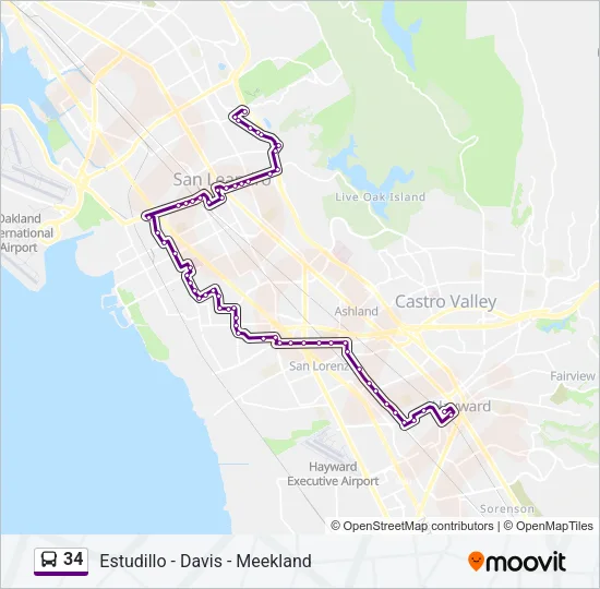 34 Bus Line Map