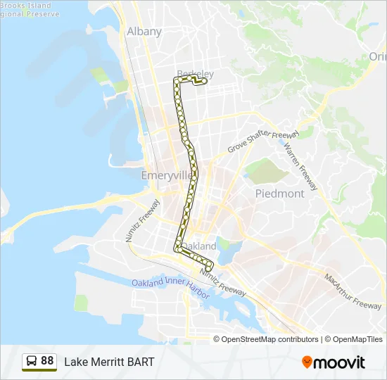 88 Bus Line Map