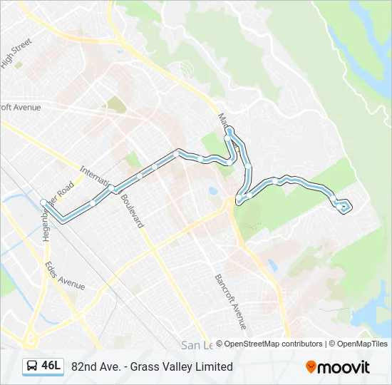 46L Bus Line Map