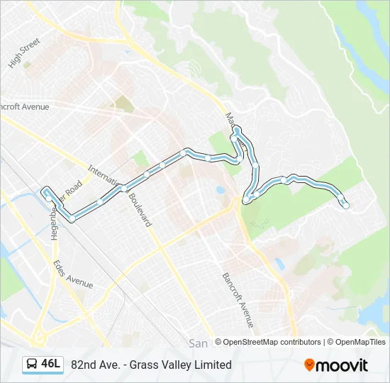 46L Bus Line Map