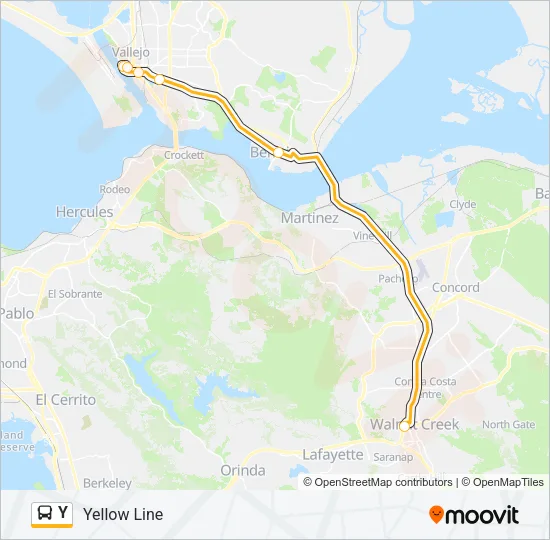Y Bus Line Map