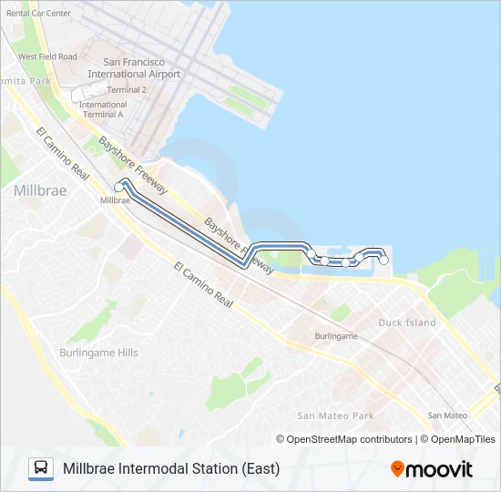 BPT SHUTTLE Bus Line Map