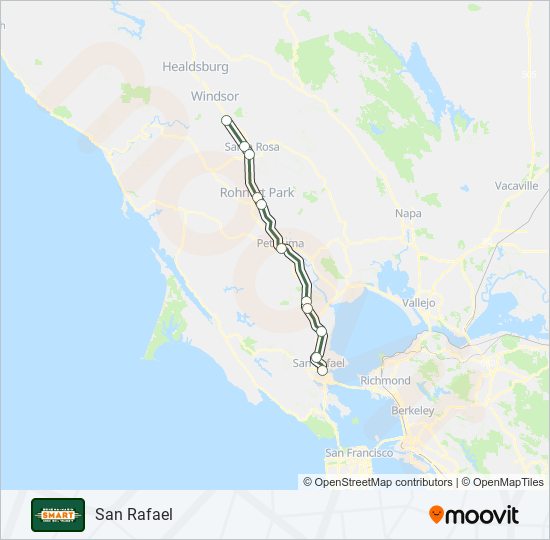 SMART train Line Map
