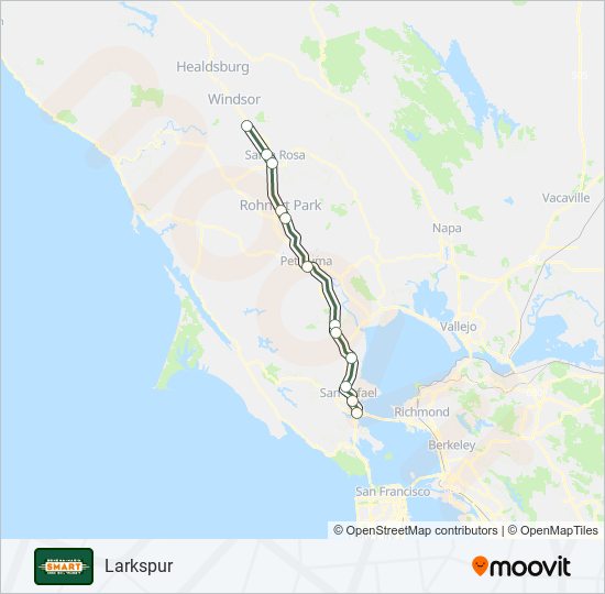 SMART train Line Map