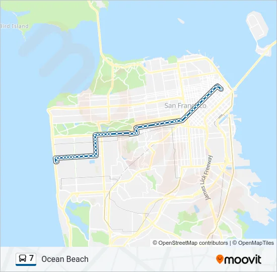 7 Bus Line Map