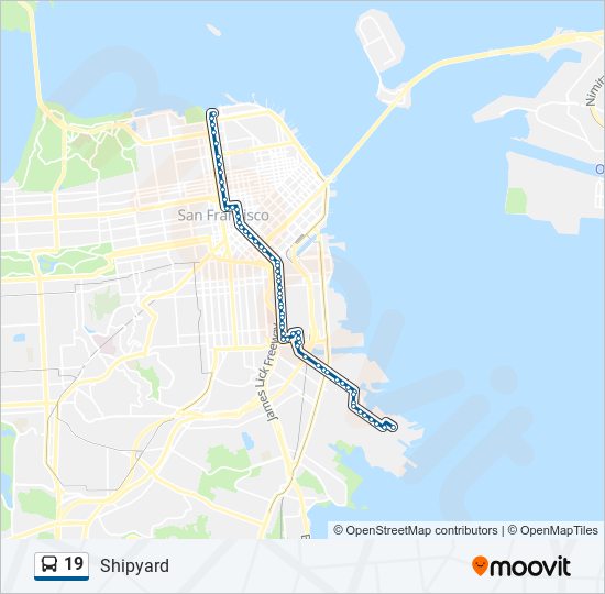 Mapa de 19 de autobús