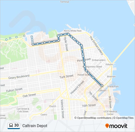 30 Bus Line Map