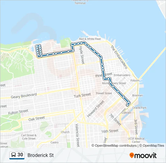 30 Bus Line Map