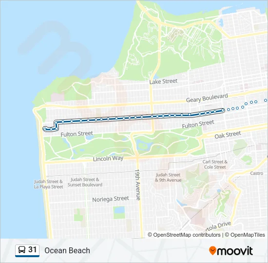 31 Bus Line Map