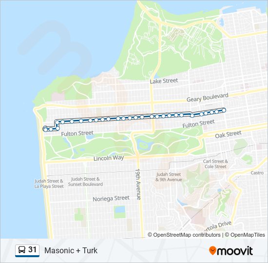 31 bus Line Map