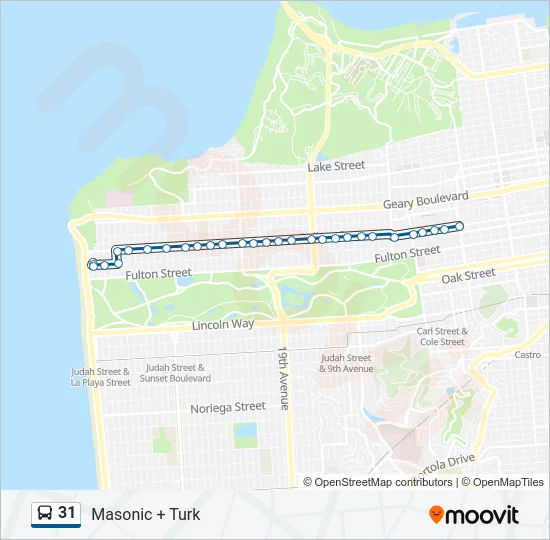 31 Bus Line Map
