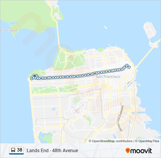 Mapa de 38 de autobús