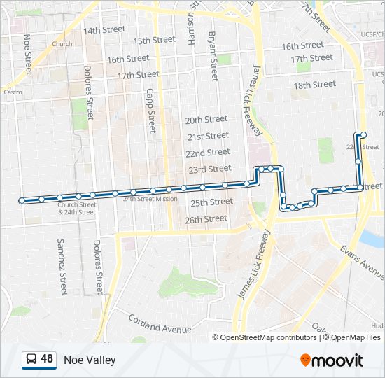 48 bus Line Map