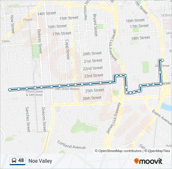 48 Bus Line Map