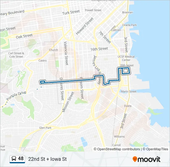 48 Bus Line Map