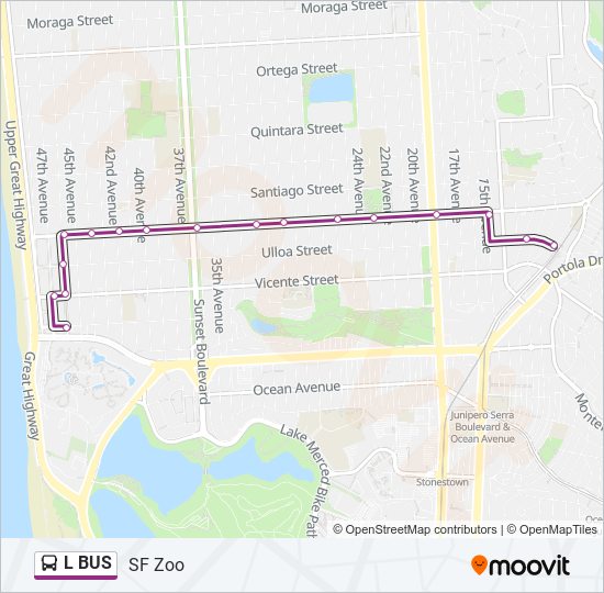 L BUS bus Line Map