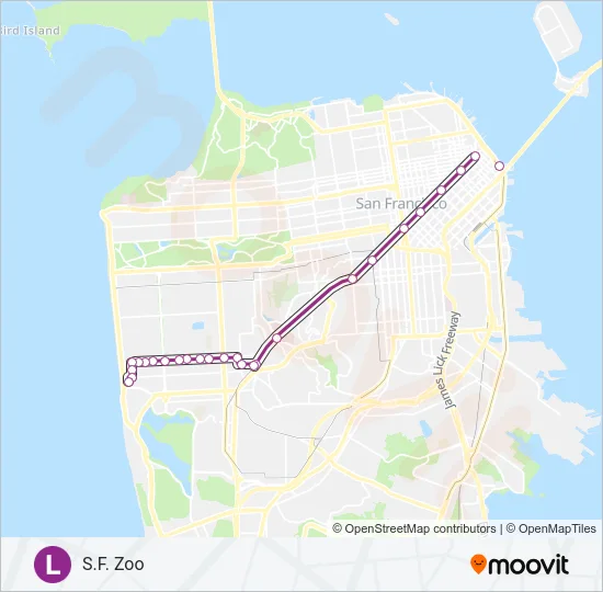 L Light Rail Line Map