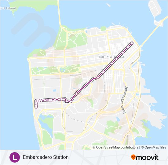 L Light Rail Line Map