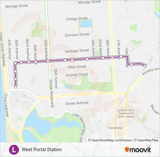 L Light Rail Line Map
