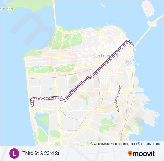 L light rail Line Map