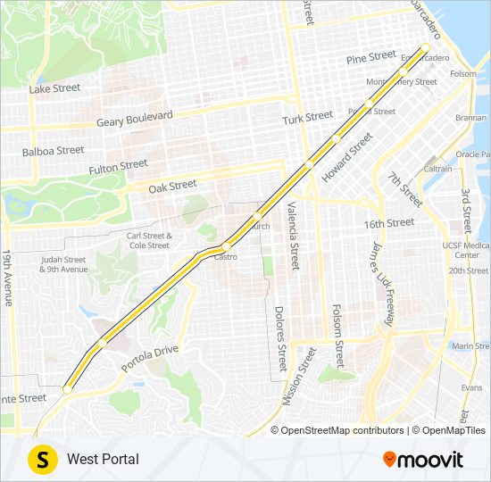 S Light Rail Line Map