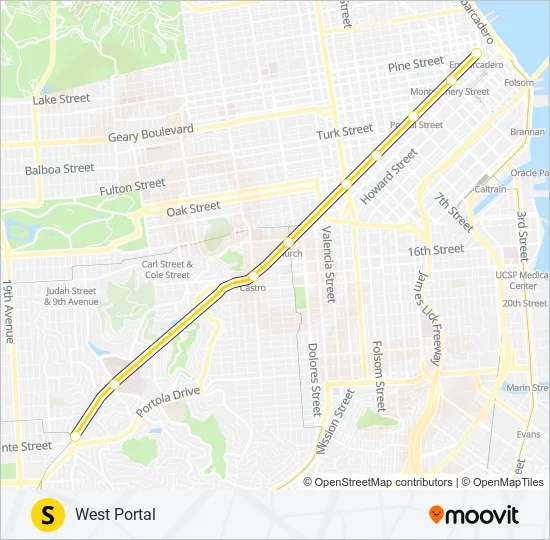 S Light Rail Line Map