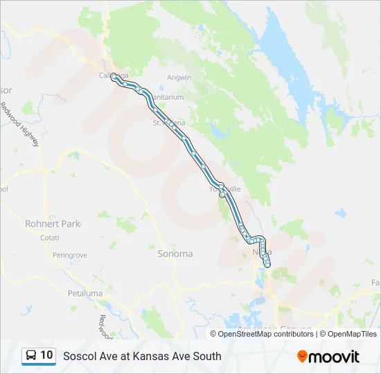 10 Bus Line Map