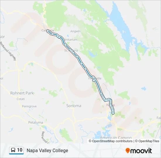10 Bus Line Map