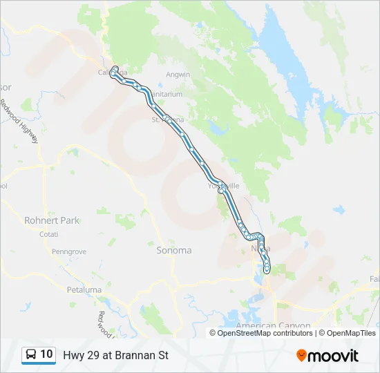10 Bus Line Map