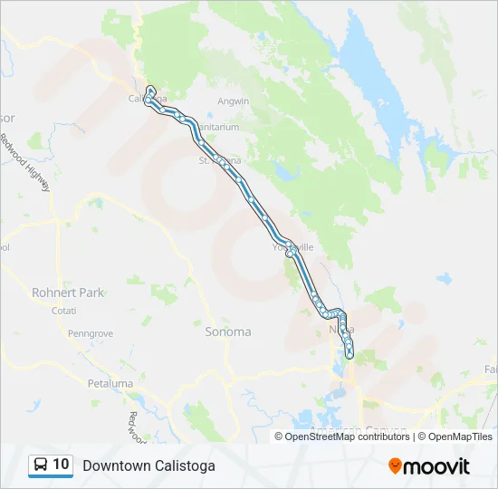 10 Bus Line Map