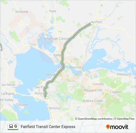 G Bus Line Map