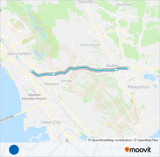 BLUE BART Line Map