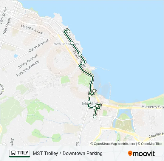 TRLY Bus Line Map