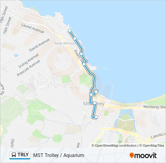 TRLY bus Line Map