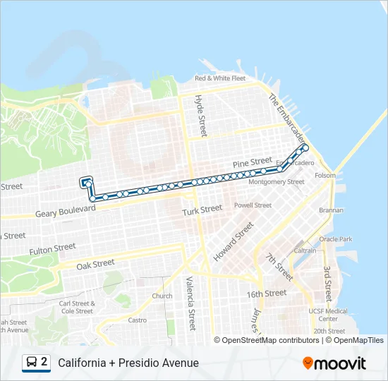 2 Bus Line Map