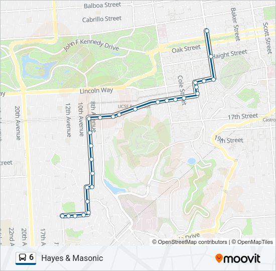 6 Bus Line Map