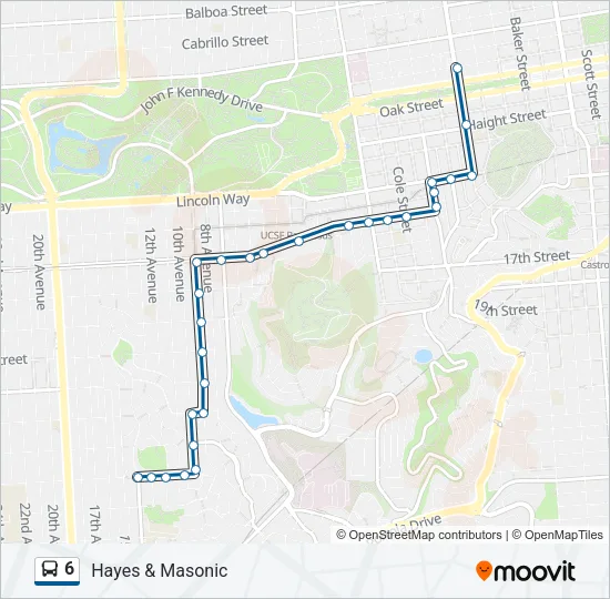 6 Bus Line Map