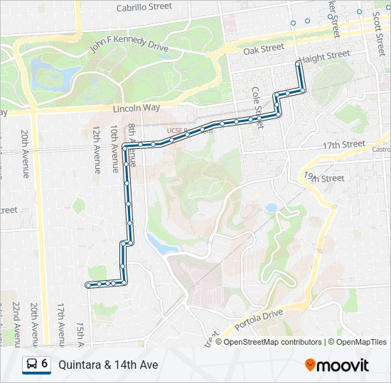 6 Bus Line Map