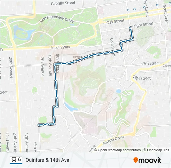 6 Bus Line Map