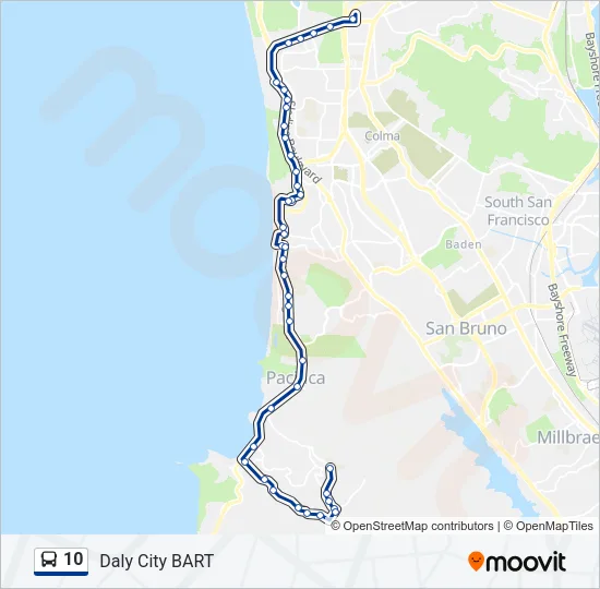 10 Bus Line Map