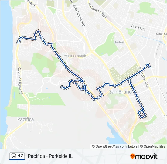 42 Bus Line Map