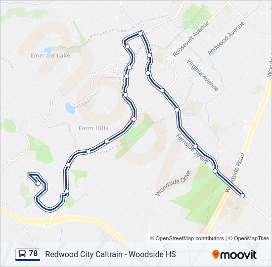 78 Bus Line Map