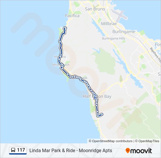 117 Bus Line Map