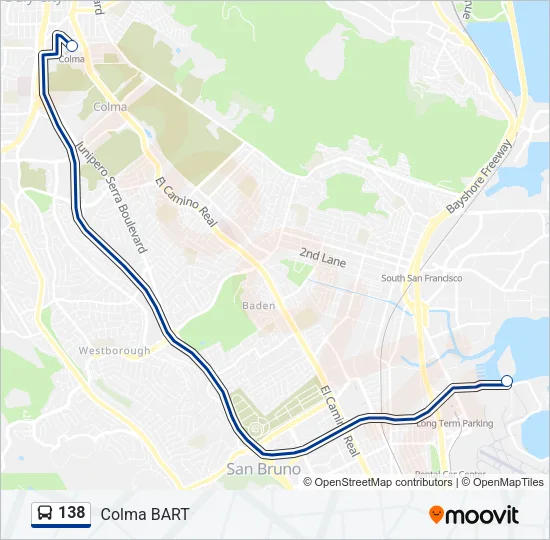 138 Bus Line Map