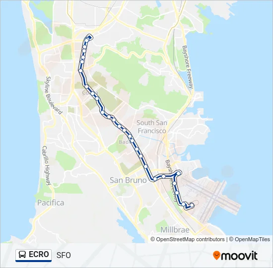 ECRO Bus Line Map