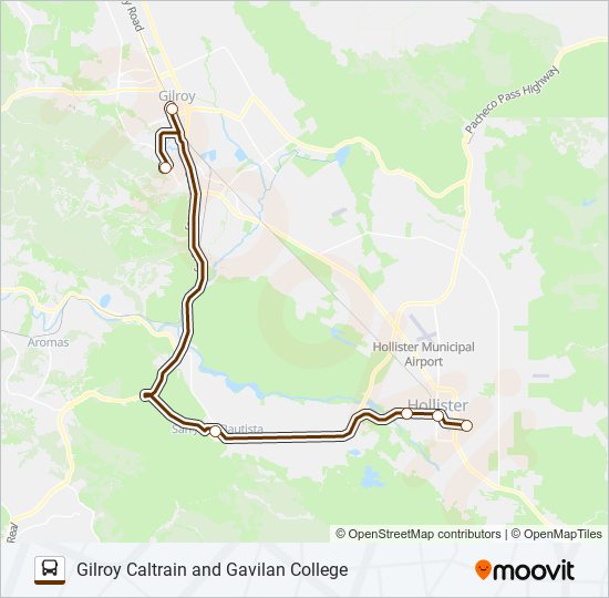 INTERCOUNTY bus Line Map