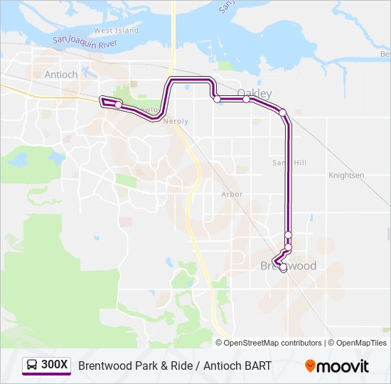 300X bus Line Map