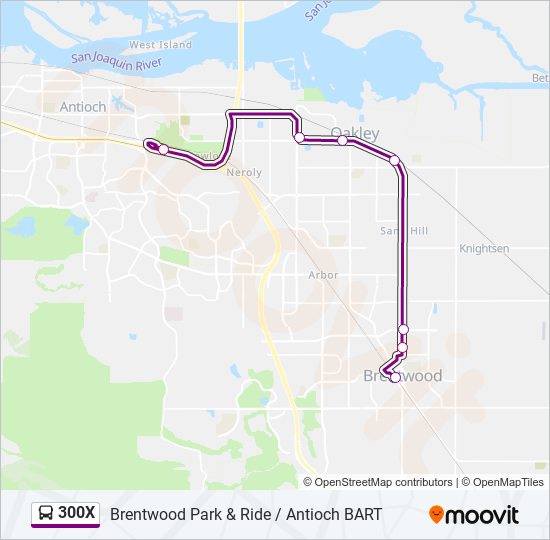 300X bus Line Map