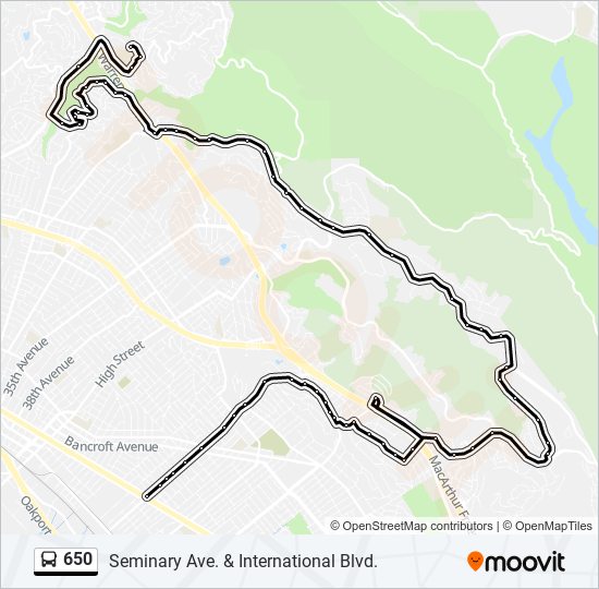 650 bus Line Map