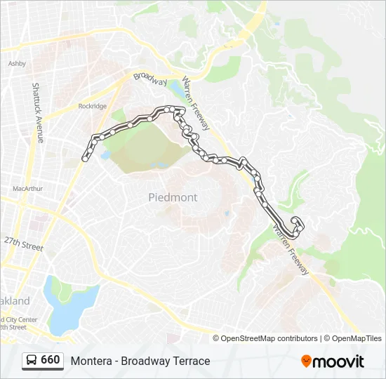 660 Bus Line Map